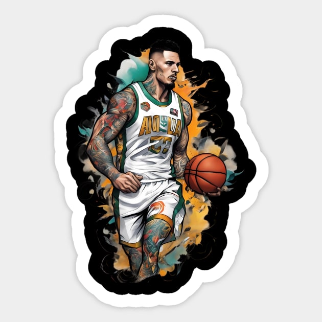 Basketball Tattoo Sticker by animegirlnft